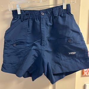 Men’s Aftco 30w, 6in inseam, navy blue shorts